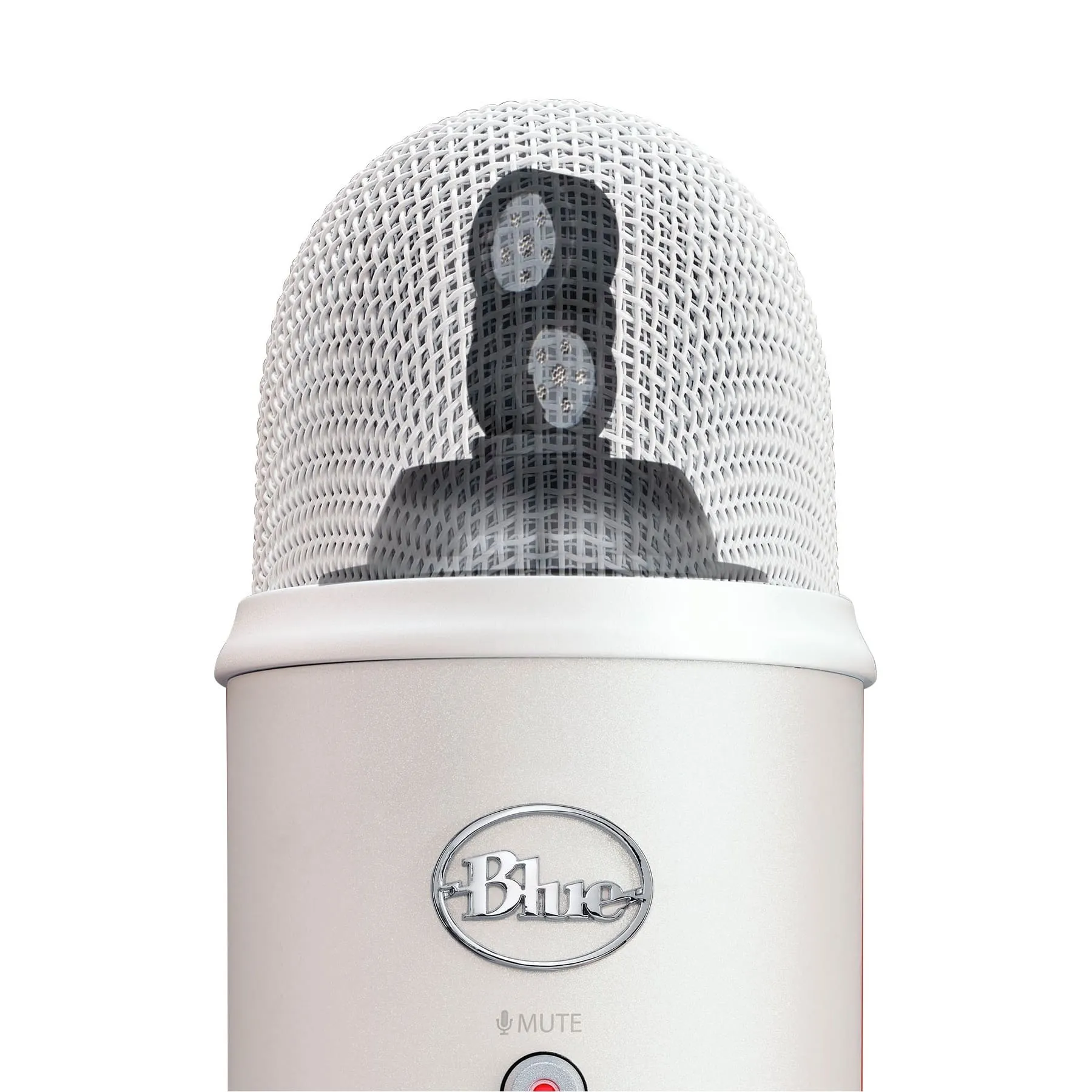 Blue Yeti microphone, white fog