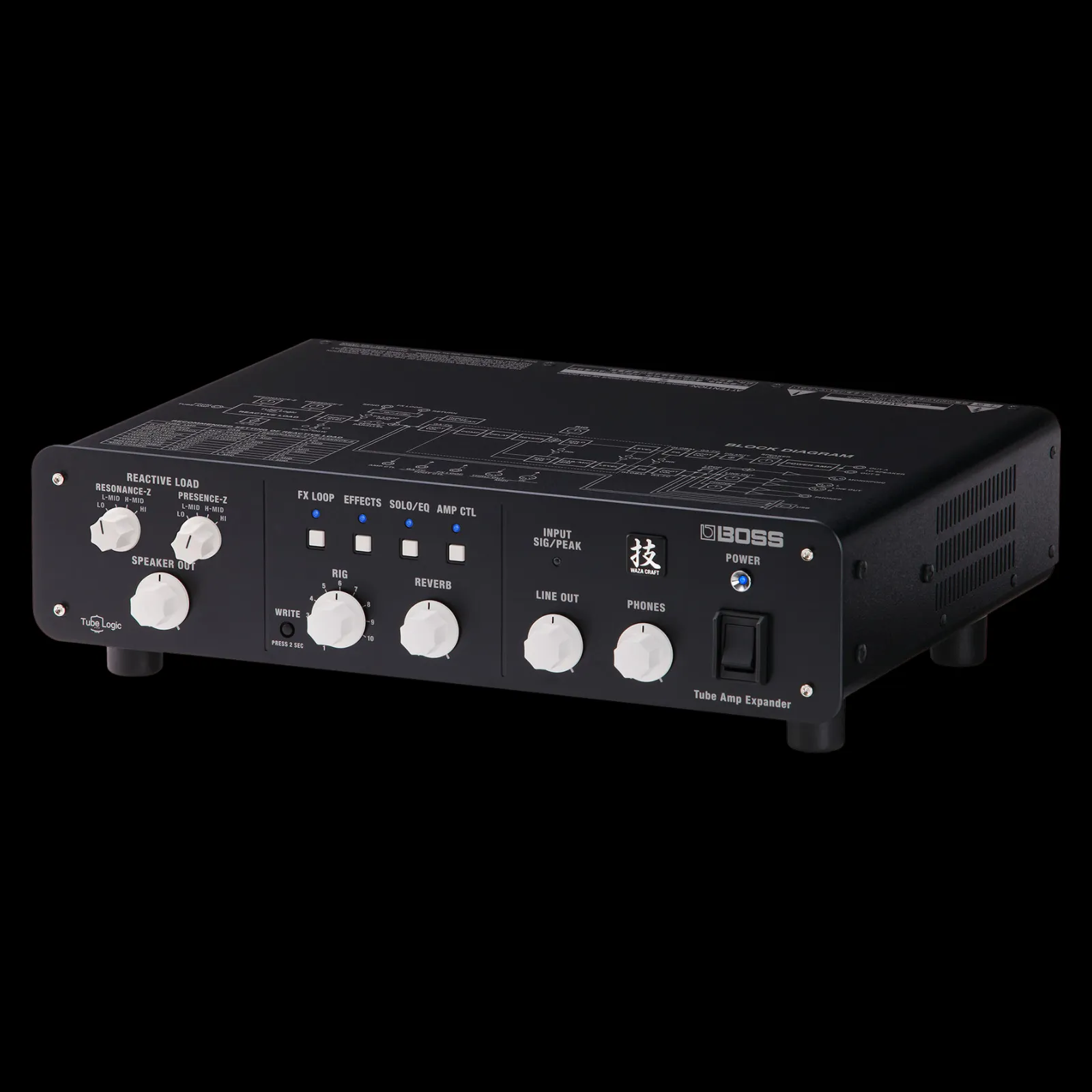 Boss WAZA Tube Amp Expander Amplifier Attenuator - Black