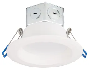 Boston Harbor DL4-051-3K Recessed LED Kit, Steel & Aluminum, White, 1-Piece :EA: QUANTITY: 1