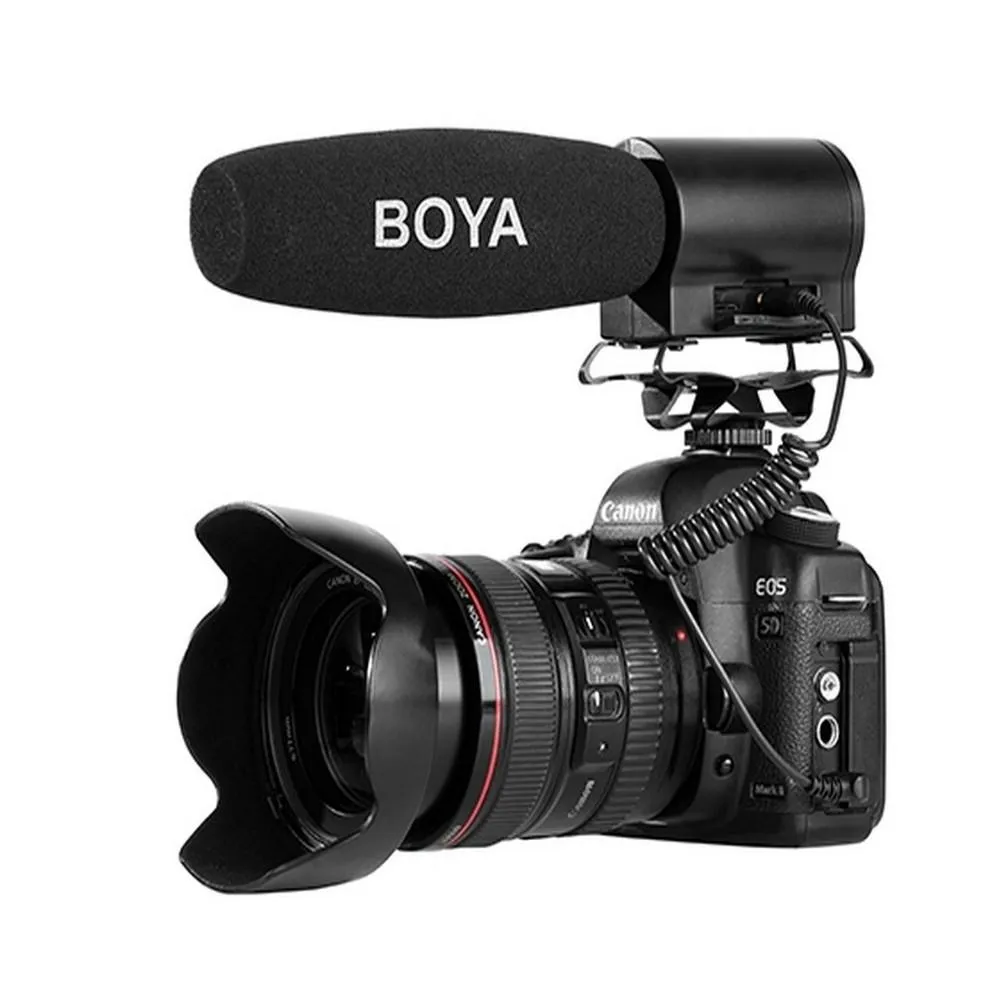 BOYA BY-DMR7 Shotgun Microphone with Integrated Flash Recorder