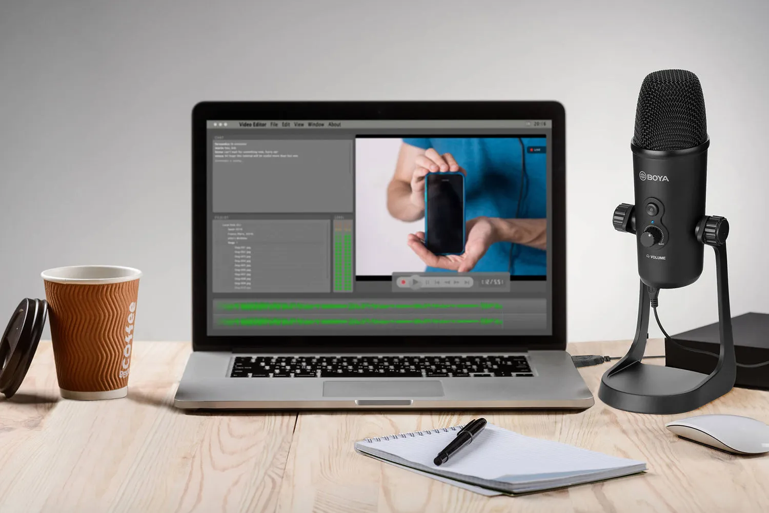 Boya BY-PM700 USB Condenser Podcast Microphone (OPEN BOX)