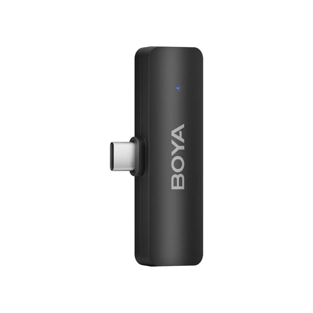 Boya BY-V4 (4TX RX) Wireless Microphone System with 4-Peson Clip-On Mic Transmitters, USB-C/Lightning/3.5mm Audio Receiver & Charging Case for Smartphone, Camera, Computer Laptop, iPhone - Vlogging, Live Streaming, Video Content Creation
