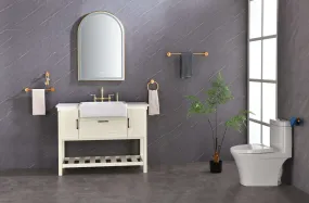 Brushed Gold 39in.x26in. LED Mirror - Anti-Fog & Dimmable
