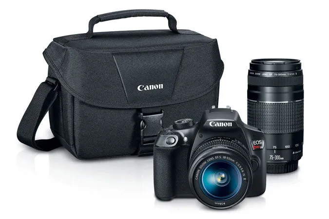 Canon EOS Rebel T6 18-55mm   75-300mm   Bag Kit