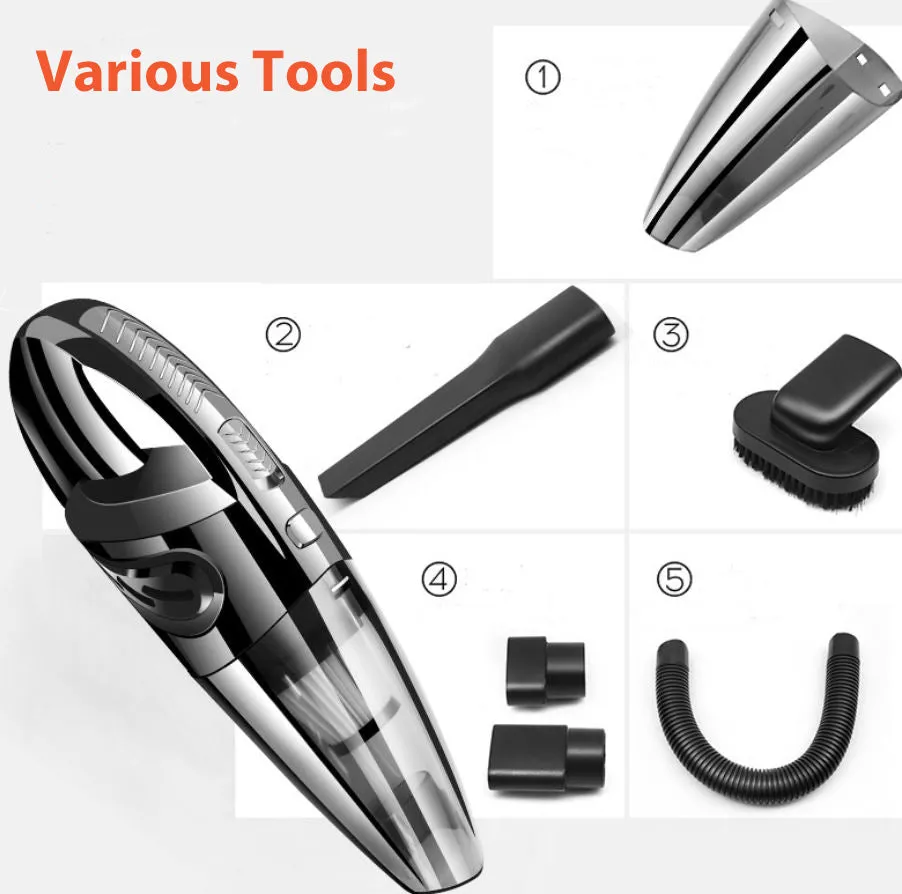 Car Wash Tool Kit Set High Pressure Water Gun Pipe Free Gift-Wireless Vacuumer - #CWASH-F001