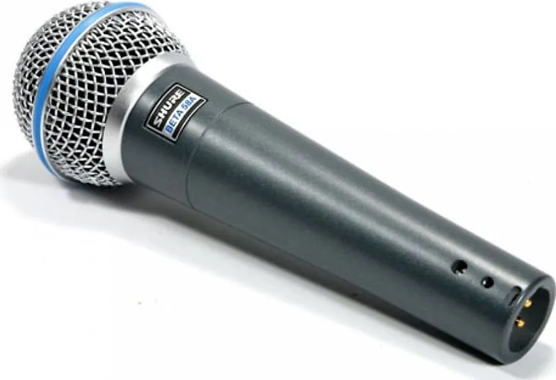 Cardioid dynamic vocal microphone Shure BETA 58A Handheld Supercardioid Dynamic Microphone