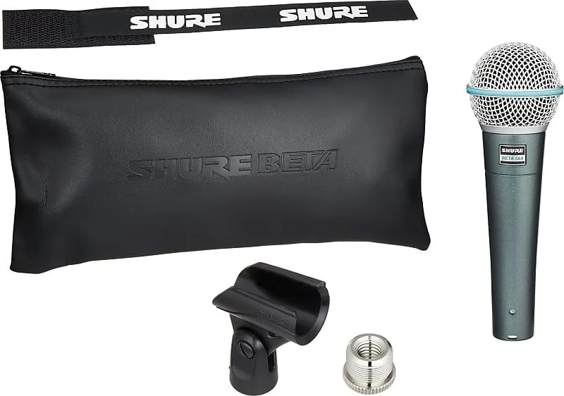 Cardioid dynamic vocal microphone Shure BETA 58A Handheld Supercardioid Dynamic Microphone