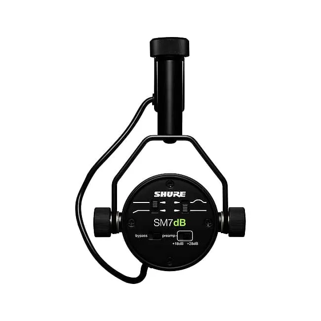 Cardioid Dynamic Vocal Microphone Shure SM7dB Cardioid Dynamic Microphone with Built-In Preamp