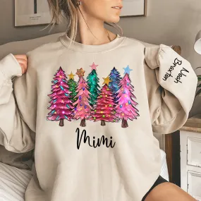 Christmas Trees With Lights Grandma Shirt, Christmas Sweatshirt