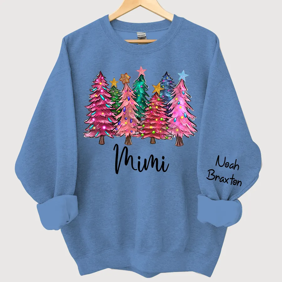 Christmas Trees With Lights Grandma Shirt, Christmas Sweatshirt