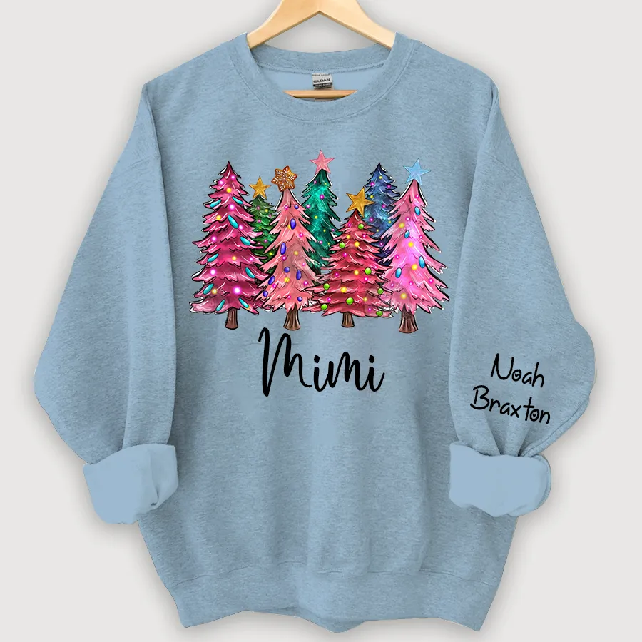 Christmas Trees With Lights Grandma Shirt, Christmas Sweatshirt