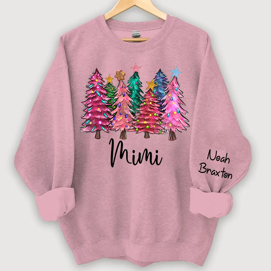 Christmas Trees With Lights Grandma Shirt, Christmas Sweatshirt