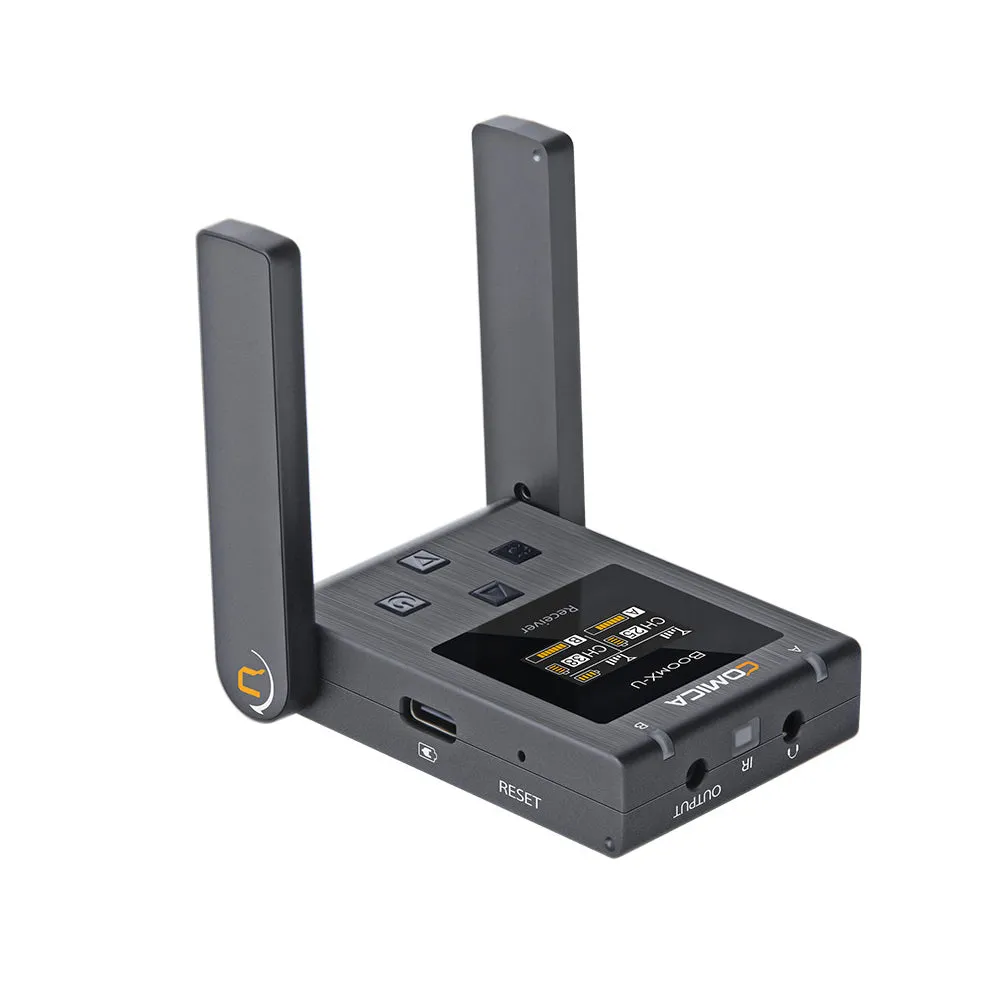 Comica BoomX-U U2 Broadcasting-Level Multi-functional Mini UHF Wireless Microphone Dual Channel