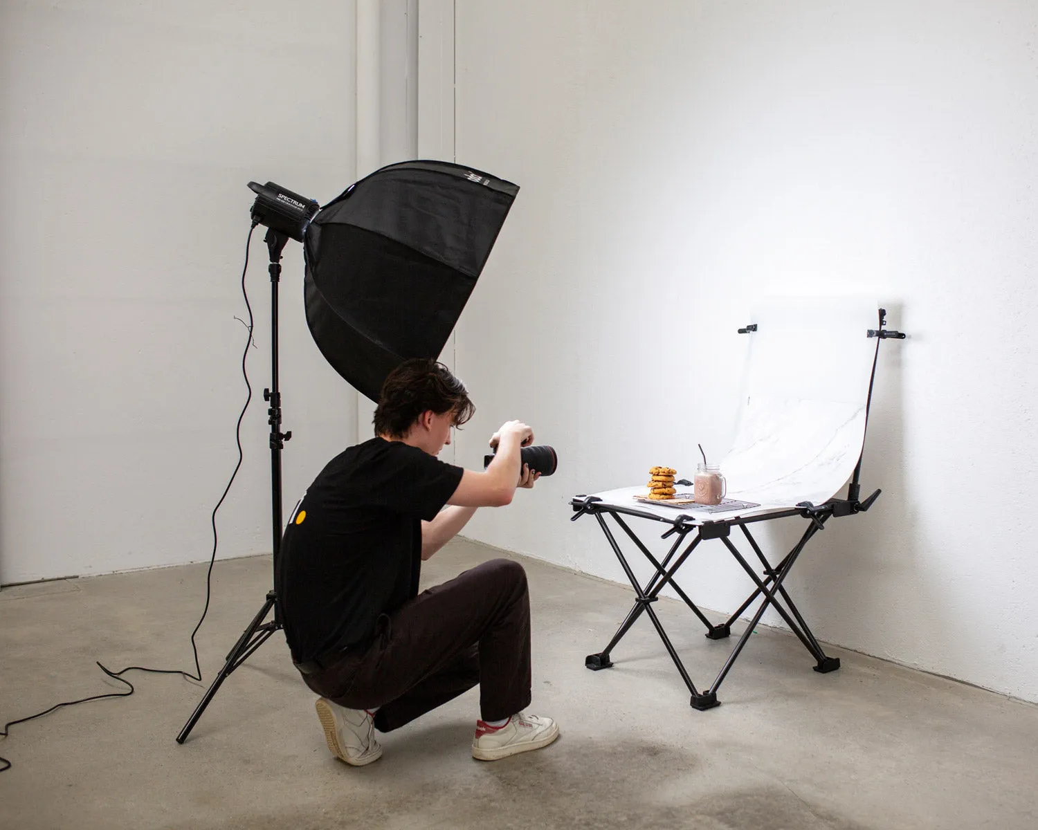 Complete Product and Food Photography LED Lighting & Table Kit