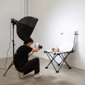 Complete Product and Food Photography LED Lighting & Table Kit