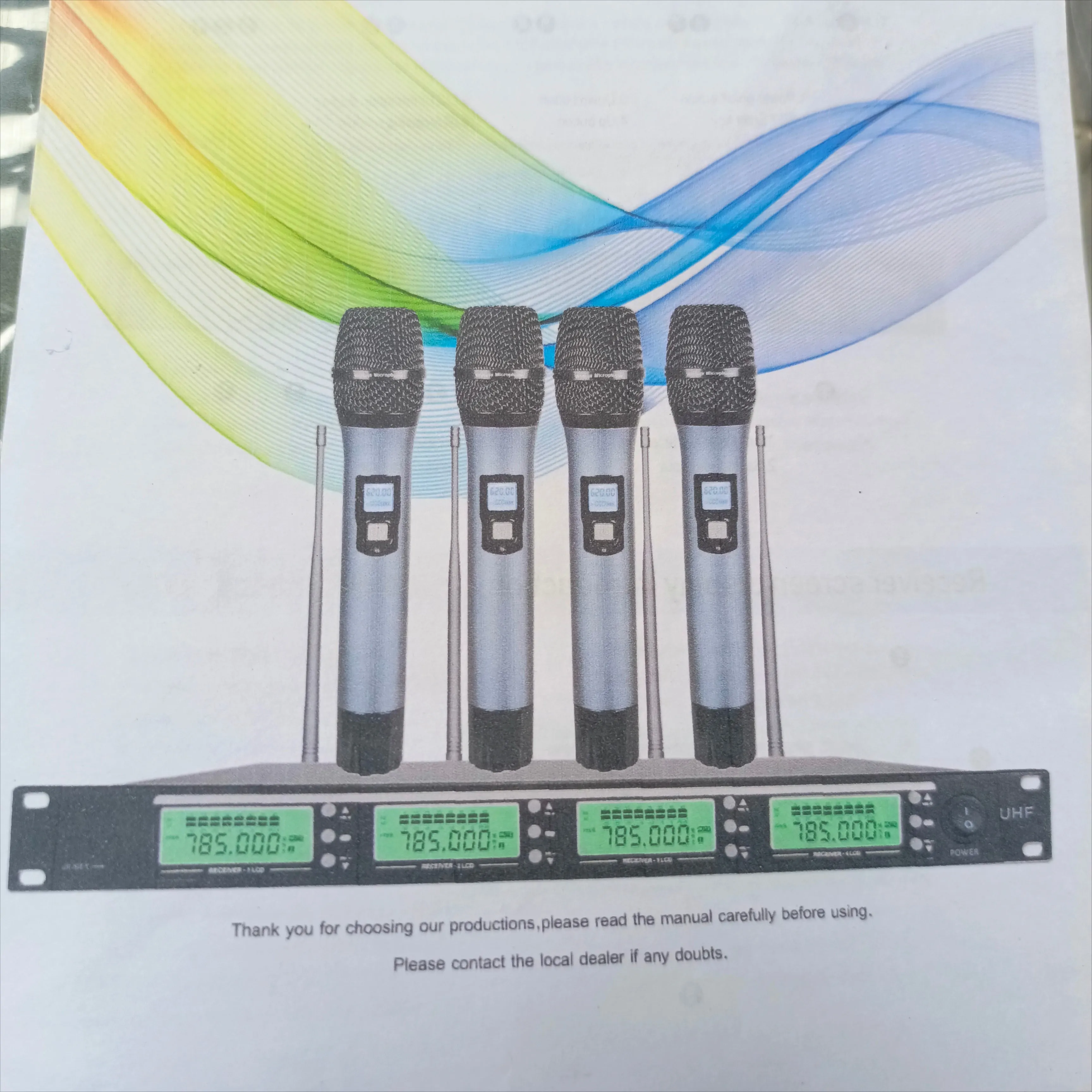 Conference 4-Way Wireless Dynamic Multi-channel Microphone (300 Meters) - Brand New