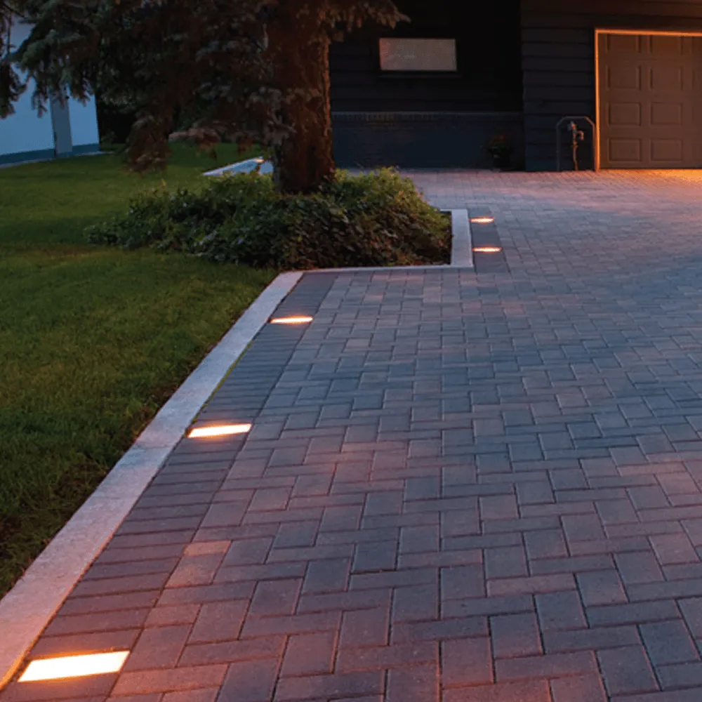 CRG30 Low Voltage In Ground RGB or WW LED Brick Paver Light Square IP67 Waterproof