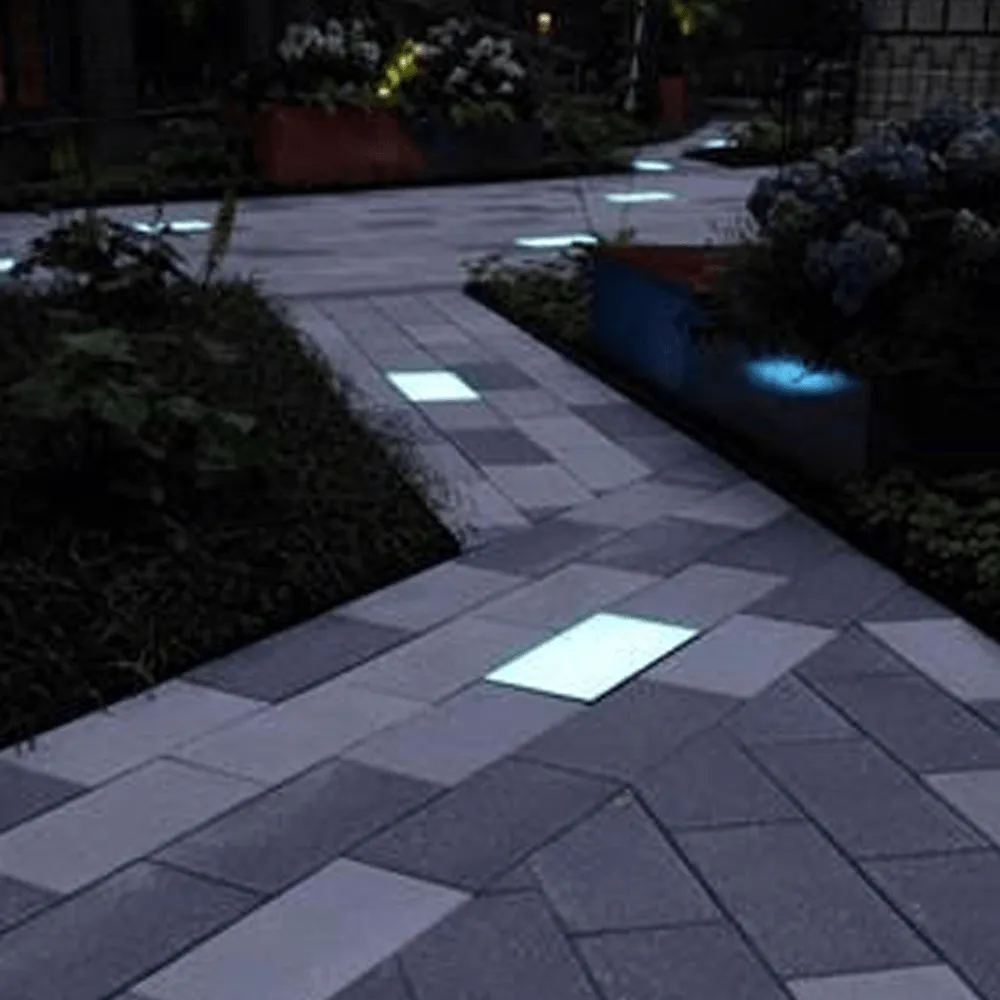 CRG31 Low Voltage In Ground RGB or WW LED Brick Paver Light Rectangle IP67 Waterproof