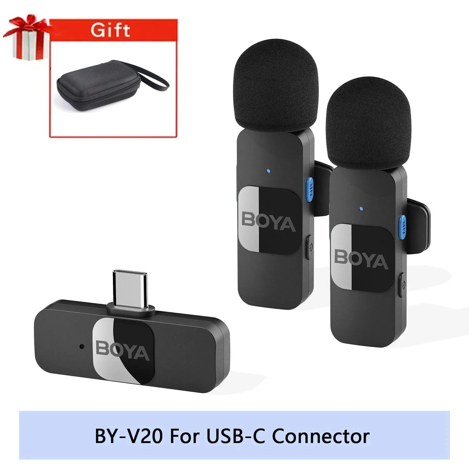 Crystal Clear Wireless Lavalier Microphone for YouTube Vlogging & Live Streaming