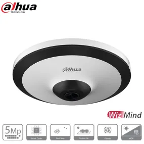 Dahua / IP / 5MP / Fisheye Camera / Fixed / 1.4mm Lens / WDR / 10m IR / Night Vision / 360° Panoramic / Built-in Microphone / 5 Year Warranty / DH-N55CT5