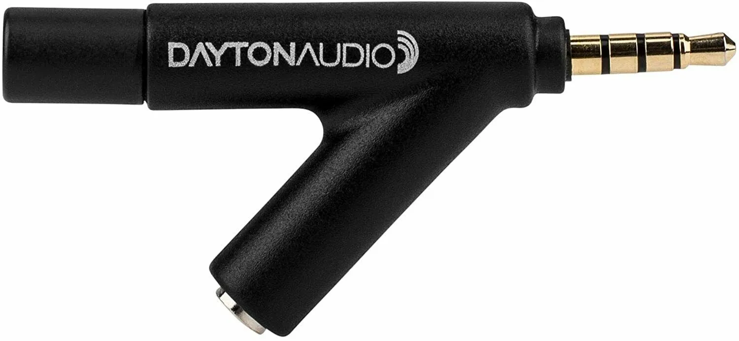 Dayton Audio iMM-6 Calibrated Measurement Microphone for iPhone, iPad Tablet