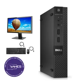 Dell Optiplex 3020 Micro Refurbished GRADE A Single Desktop PC Set (19-24" Monitor   Keyboard and Mouse Accessories): Intel i5-4590T @ 2.2 Ghz| 8GB Ram|250GB SSHD|Call Center Work from Home|School|Office