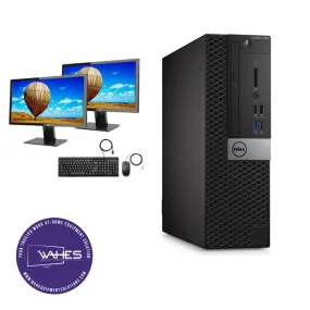 Dell Optiplex 5050 Refurbished GRADE A Dual Desktop PC Set (20-24" Monitor   Keyboard and Mouse Accessories):Intel i5-7th Gen's|8gb ram| 256GB SSD | WIN 11 PRO|Arise Work from Home Ready