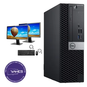 Dell Optiplex 5060 DT Refurbished GRADE A Dual Desktop PC Set (20-24" Monitor   Keyboard and Mouse Accessories):Intel i5-8th Gen's|8gb ram| 128GB SSD | WIN 11 PRO|Arise Work from Home Ready