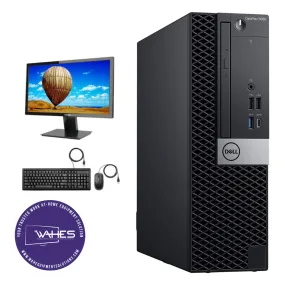 Dell Optiplex 5060 DT Refurbished GRADE A Single Desktop PC Set (20-24" Monitor   Keyboard and Mouse Accessories): Intel i5-8th Gen's|8gb ram| 128GB SSD |WIN 11 PRO|Arise Work from Home Ready