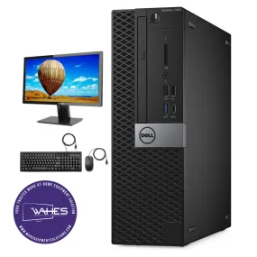 Dell Optiplex 7050 Refurbished GRADE B Single Desktop PC Set (20-24" Monitor   Keyboard and Mouse Accessories): Intel i5-7th Gen's|8gb ram| 128GB SSD |w/ USB-C Port|WIN 11 PRO|Arise Work from Home Ready