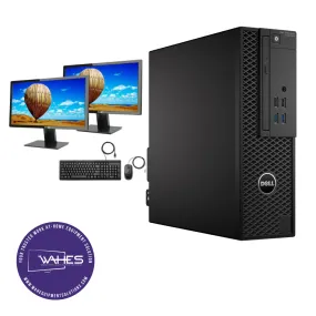 Dell Precision 3420 Refurbished GRADE A Dual Desktop PC Set (20-24" Monitor   Keyboard and Mouse Accessories): Xeon E3-1270 @ 3.6 GHz| 8GB Ram| 150 GB SSD|WIN 11 PRO|Arise Work from Home Ready