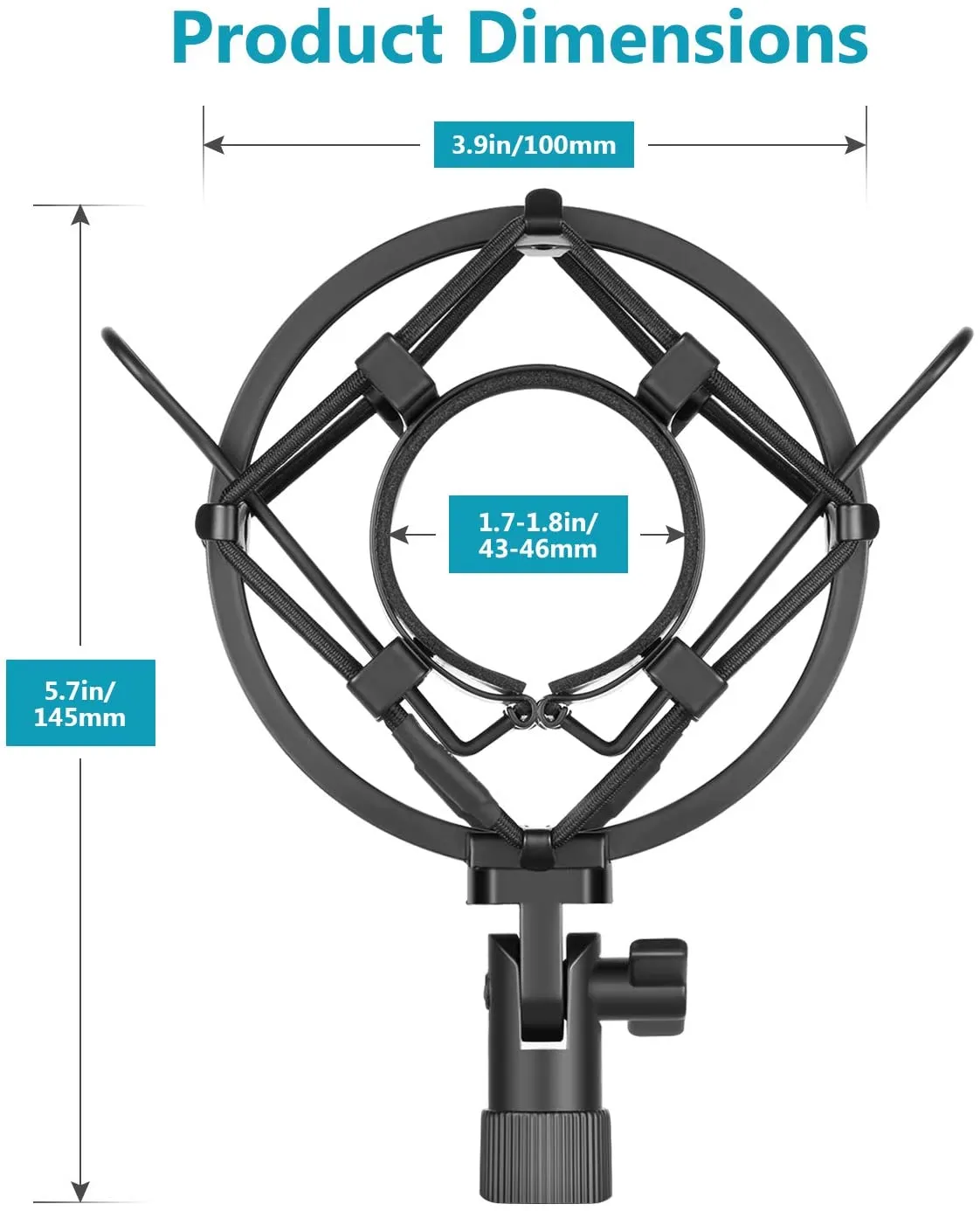 Deluxe Shock Mount Microphone Clip / Holder