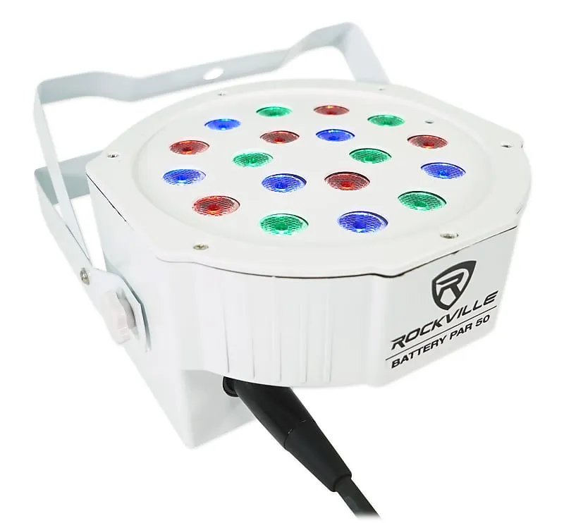 DJ Kit Rockville RPG102K with 10" Speakers   Mic   Stands   Front   Overhead Light   LED Fog RPG102K RFAAW DJ PACK 3