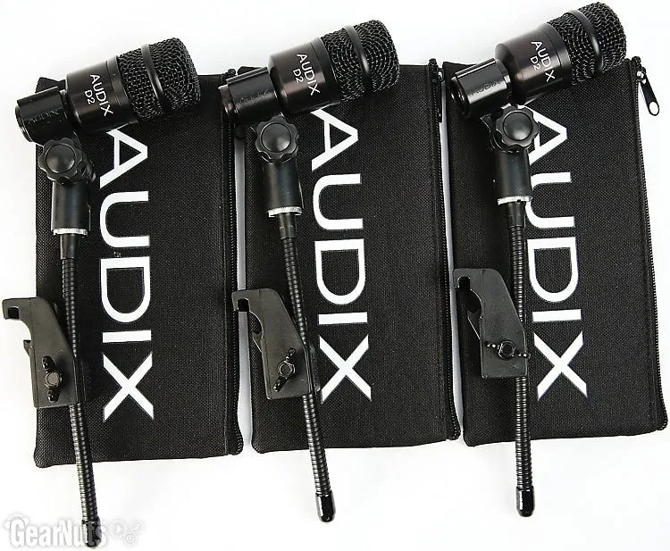 Dynamic microphone Audix D2 Trio with DVICE Mounts