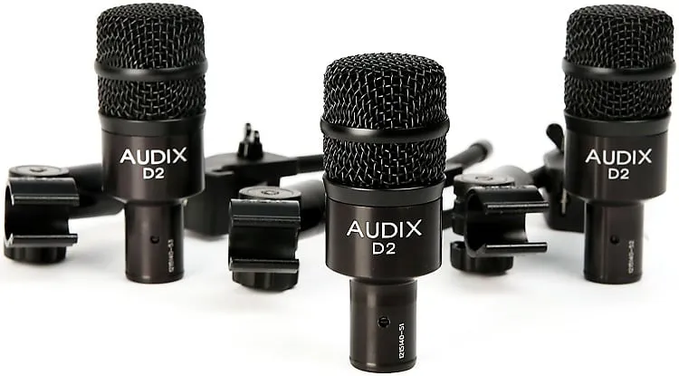 Dynamic microphone Audix D2 Trio with DVICE Mounts