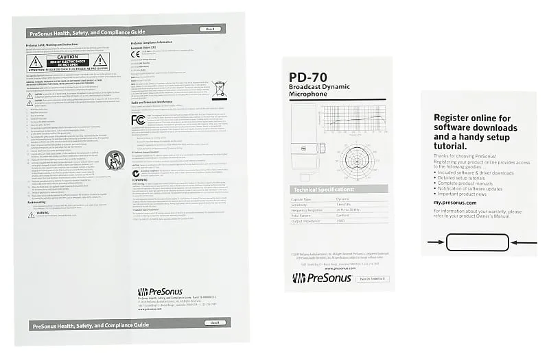 Dynamic microphone PreSonus PD-70 PRO-M50