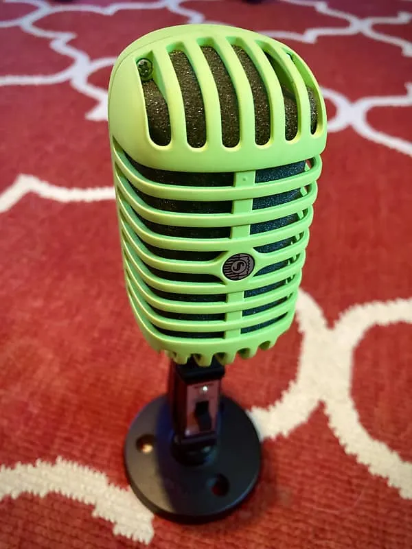 Dynamic microphone Shure 55SH Series II Unidyne Cardioid Dynamic Microphone (rare lime green!!!)
