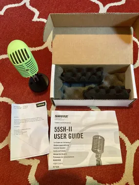 Dynamic microphone Shure 55SH Series II Unidyne Cardioid Dynamic Microphone (rare lime green!!!)