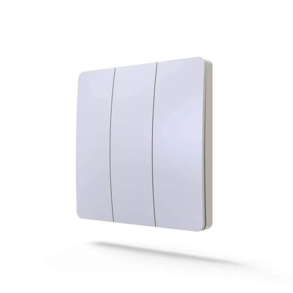 ENER-J 3 Gang Wireless Kinetic Switch (white body)   3 x 500W RF receiver
