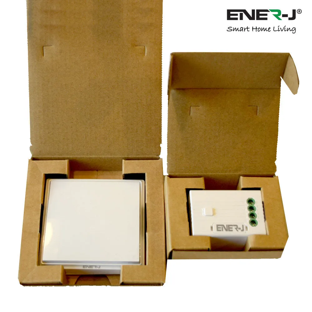 ENER-J 3 Gang Wireless Kinetic Switch (white body)   3 x 500W RF receiver