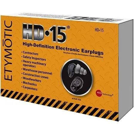 Etymotic HD•15® High-Definition Electronic Earplugs