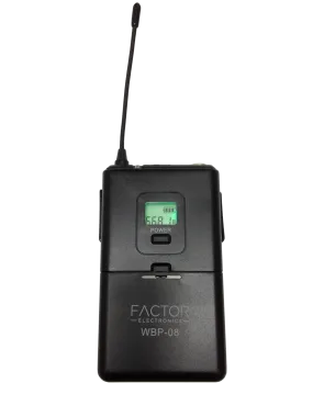 FACTOR WPB-08 Beltpack Transmitter with LCD Status Indicator