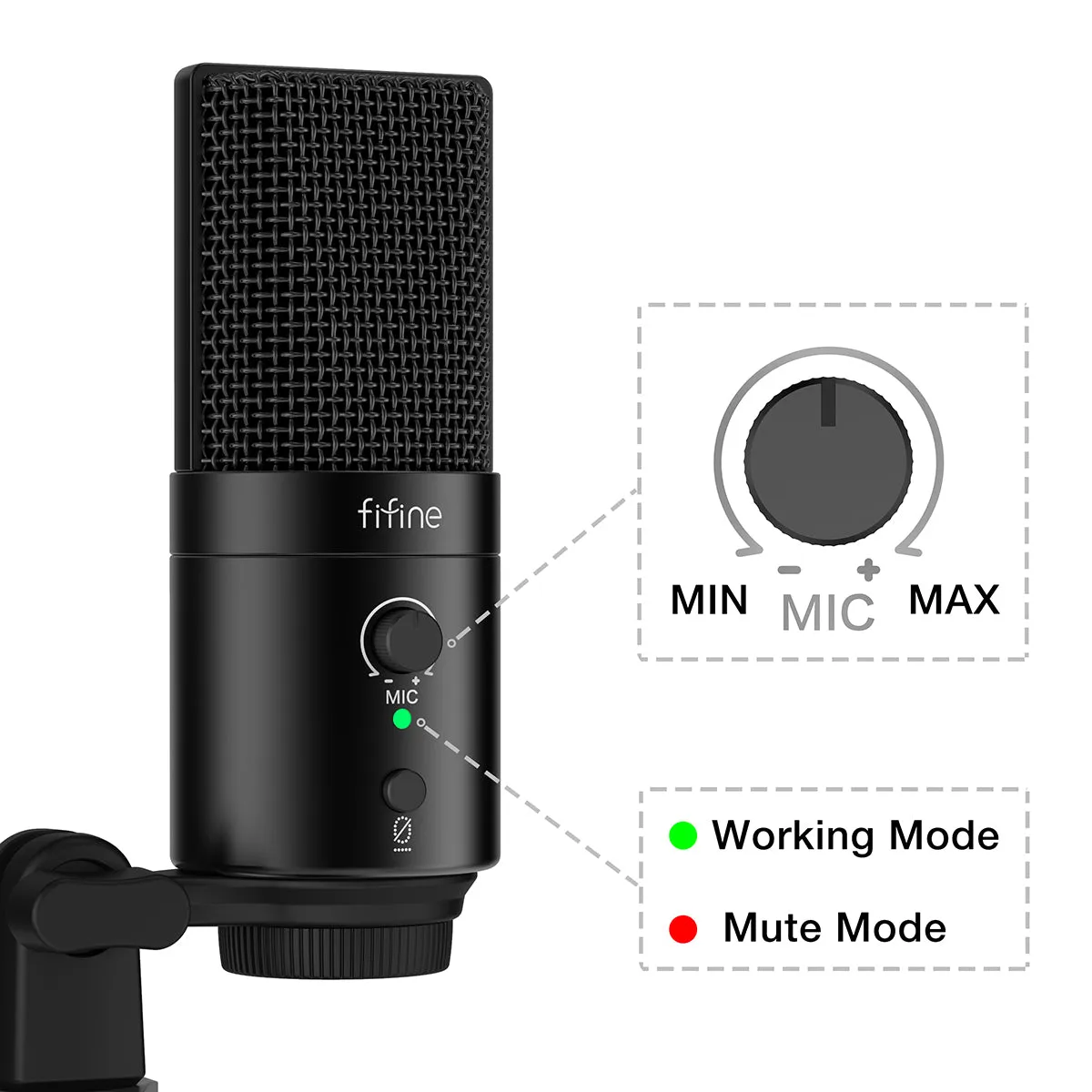 Fifine x DELE K683B USB Condenser Microphone
