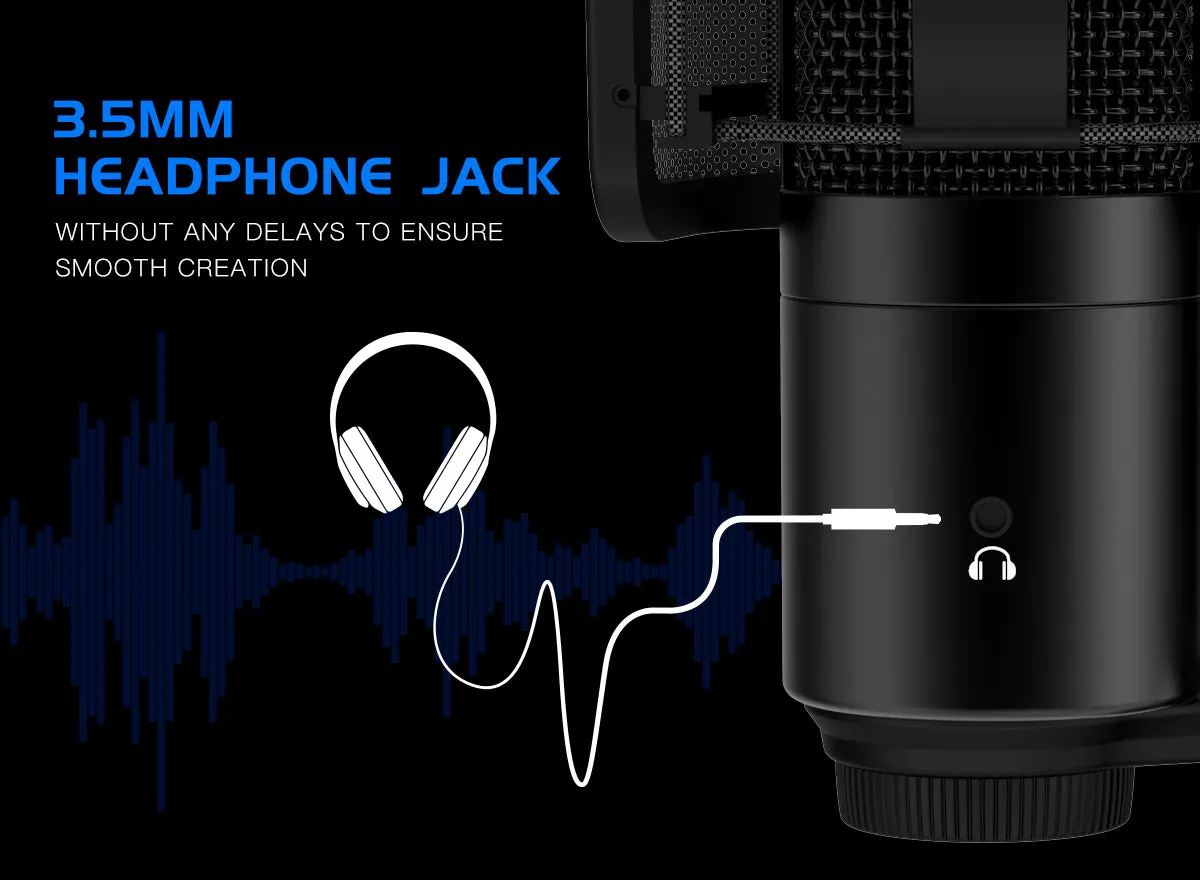 Fifine x DELE K683B USB Condenser Microphone