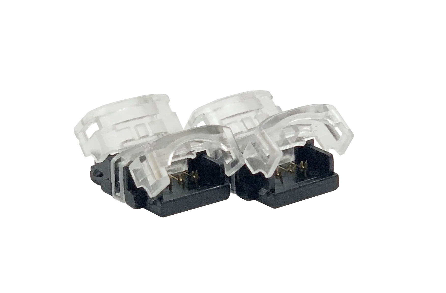 FluxTech - 4-Pin RGB LED Strip to Strip Connector for 10mm Waterproof 5050 LED Strip Light