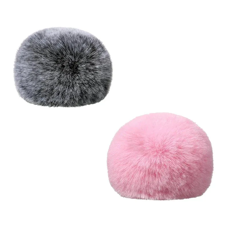Fuzzy Pink Foam Microphone Dust Muff Cover