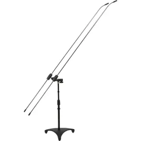 Galaxy Audio CBM-562D 1/2" Gold Diaphragm Dual Carbon Fiber Boom Microphones w/ 62" Adjustable Stand