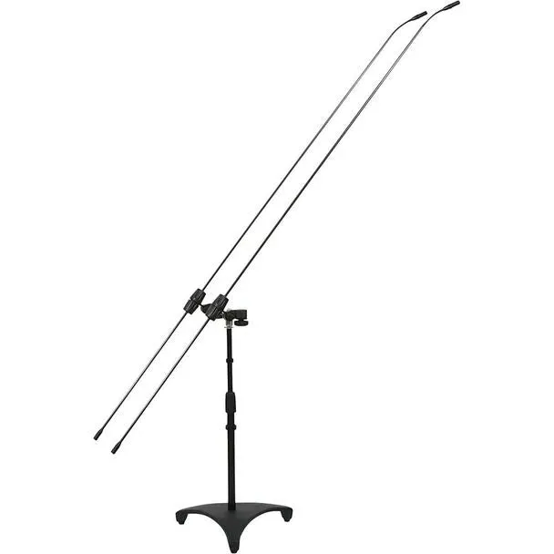 Galaxy Audio CBM-562D 1/2" Gold Diaphragm Dual Carbon Fiber Boom Microphones w/ 62" Adjustable Stand