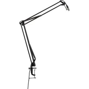 Gator GFWMICBCBM1000 Frameworks Desk-Mounted Broadcast/Podcast Boom Arm Mic Stand