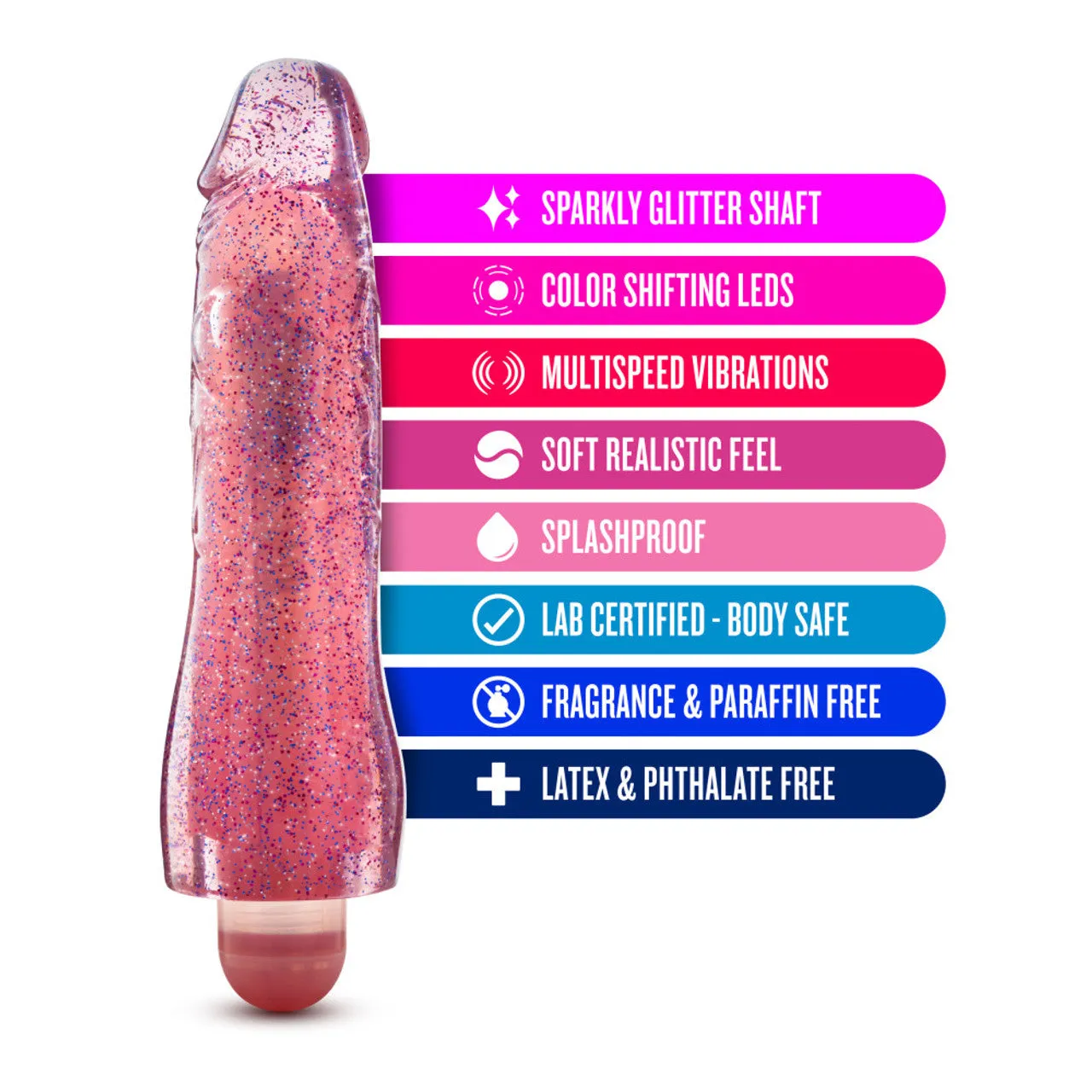Glow Dicks - Molly Glitter Vibrator